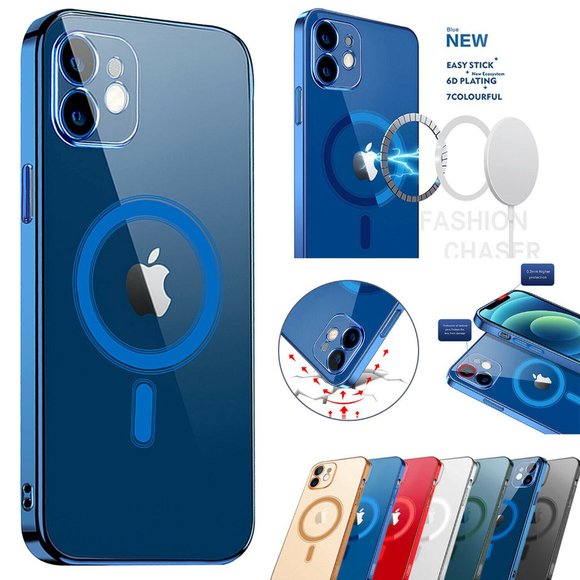 Magsafe  Case for iphone 13  Clear Cover Magnetic - Picture 6 of 7